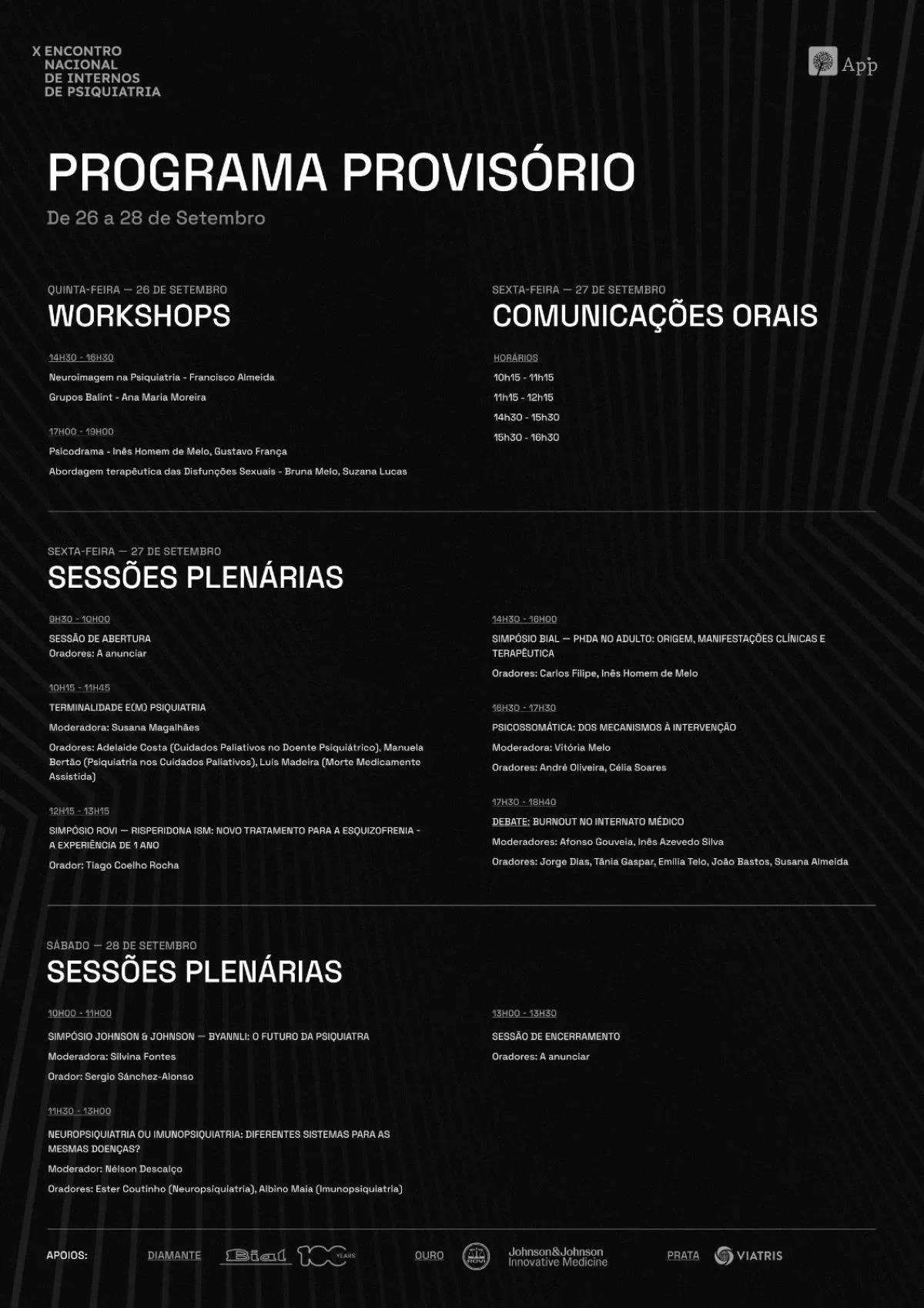 X ENIP – Programa provisório